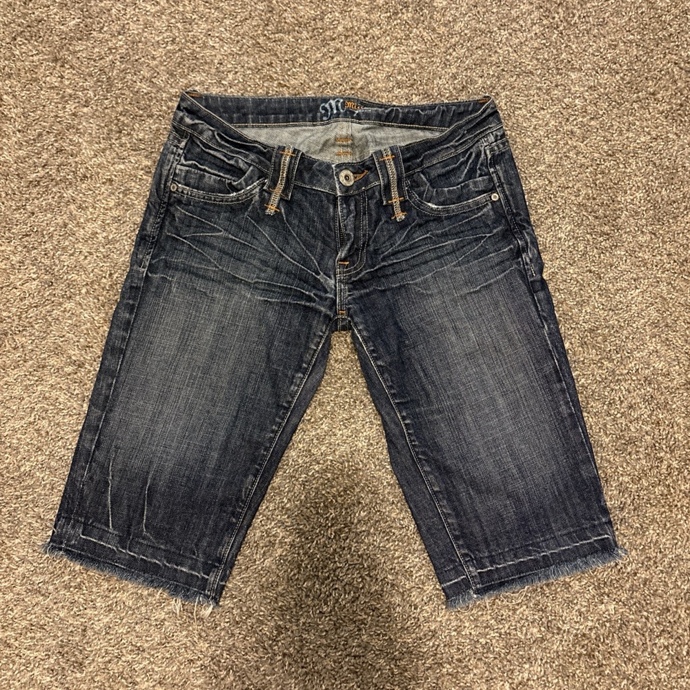 Miss Me Dark Blue Denim Shorts